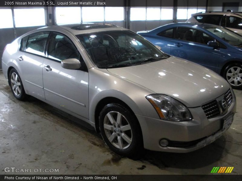 Liquid Silver Metallic / Black 2005 Nissan Maxima 3.5 SL