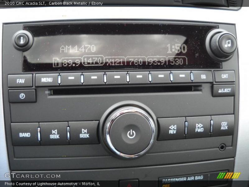 Carbon Black Metallic / Ebony 2010 GMC Acadia SLT