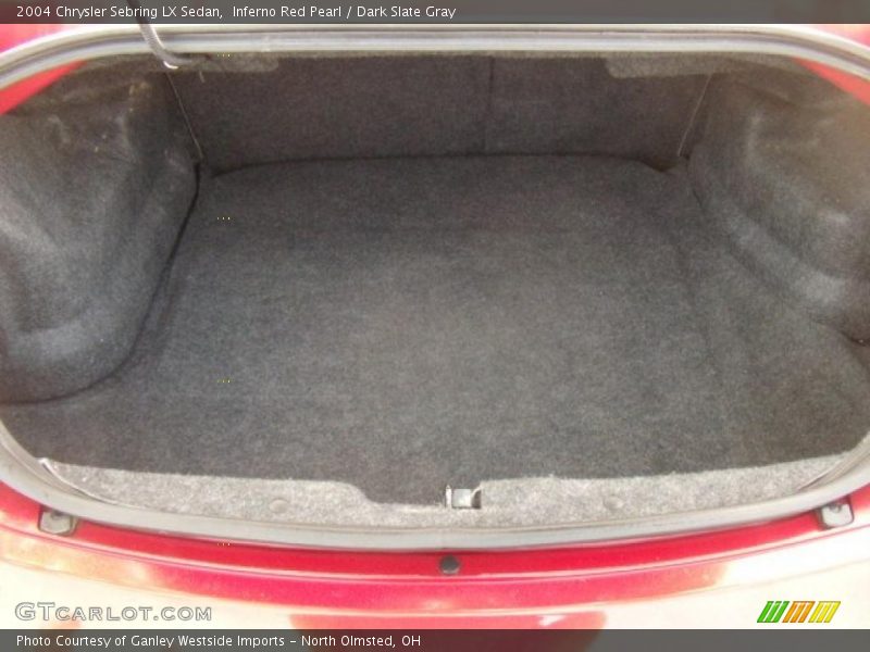 Inferno Red Pearl / Dark Slate Gray 2004 Chrysler Sebring LX Sedan