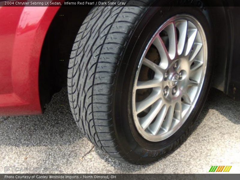 Inferno Red Pearl / Dark Slate Gray 2004 Chrysler Sebring LX Sedan