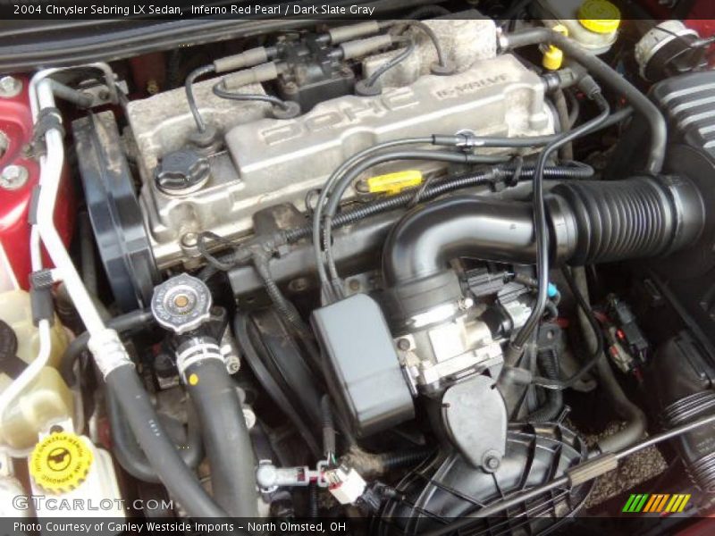 Inferno Red Pearl / Dark Slate Gray 2004 Chrysler Sebring LX Sedan