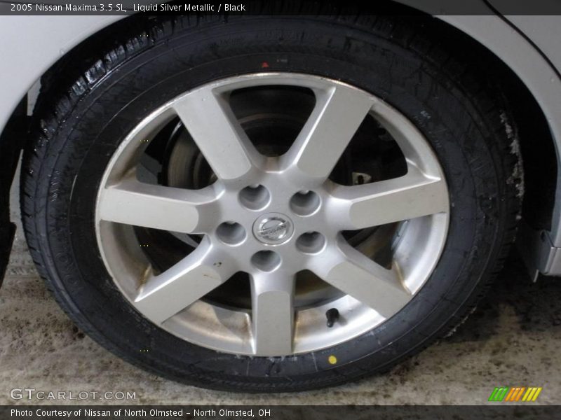 Liquid Silver Metallic / Black 2005 Nissan Maxima 3.5 SL