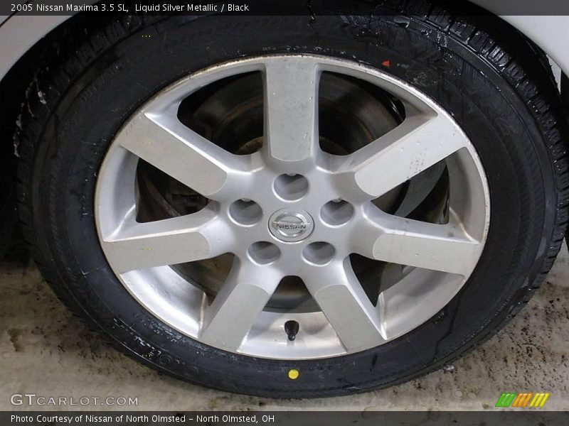 Liquid Silver Metallic / Black 2005 Nissan Maxima 3.5 SL