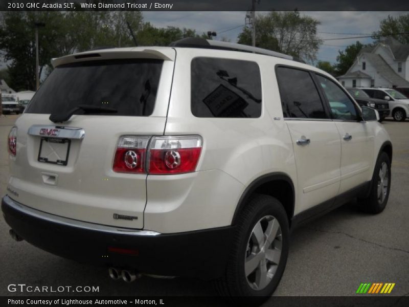 White Diamond Tricoat / Ebony 2010 GMC Acadia SLT