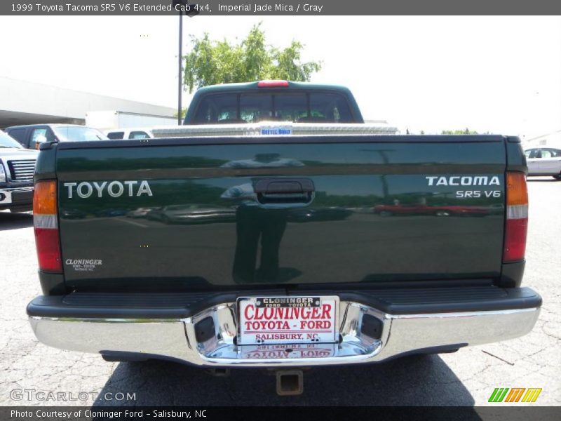 Imperial Jade Mica / Gray 1999 Toyota Tacoma SR5 V6 Extended Cab 4x4