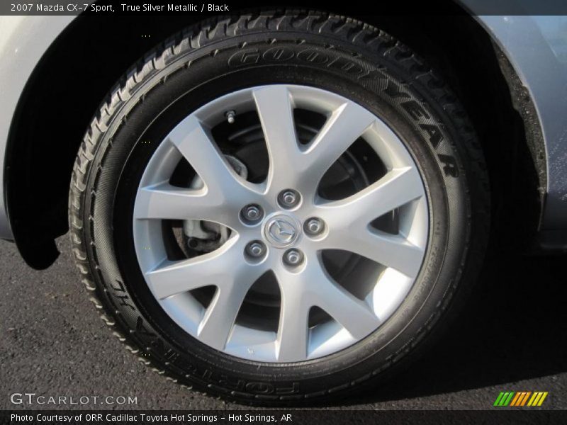 True Silver Metallic / Black 2007 Mazda CX-7 Sport