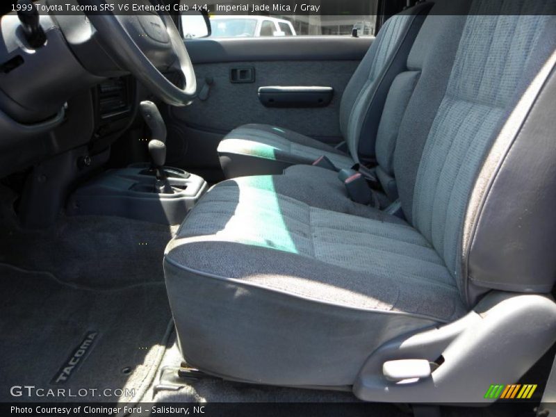 Imperial Jade Mica / Gray 1999 Toyota Tacoma SR5 V6 Extended Cab 4x4