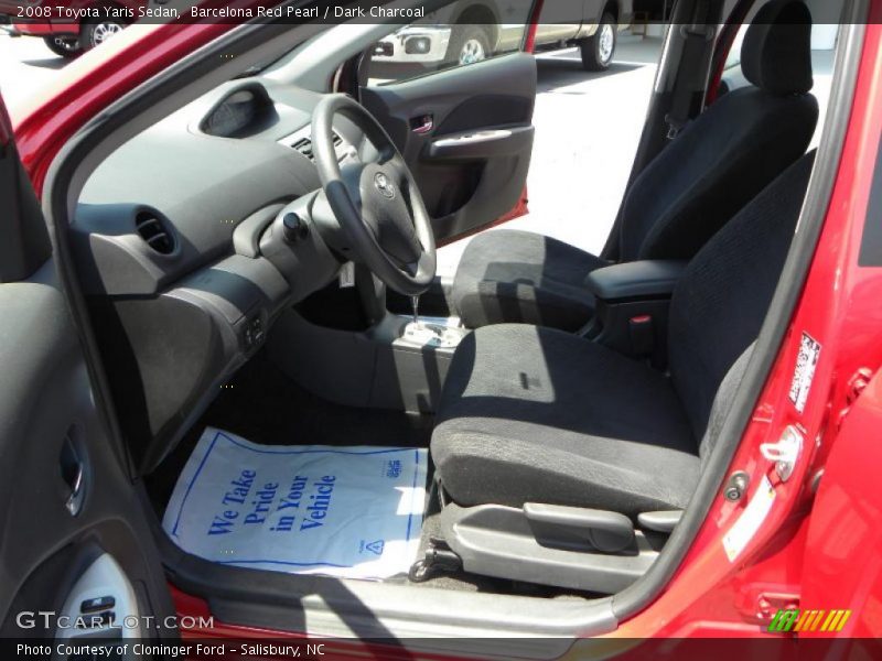 Barcelona Red Pearl / Dark Charcoal 2008 Toyota Yaris Sedan