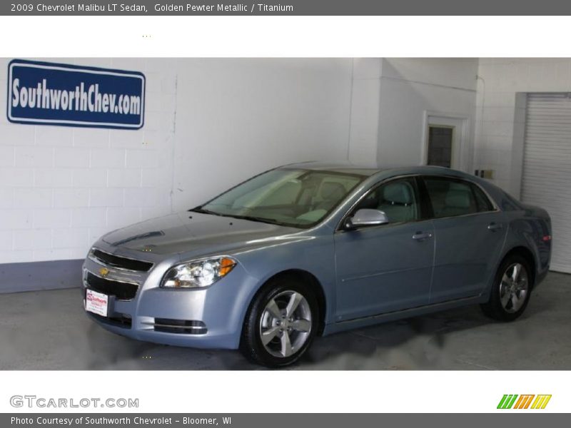 Golden Pewter Metallic / Titanium 2009 Chevrolet Malibu LT Sedan