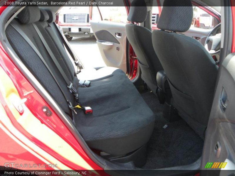 Barcelona Red Pearl / Dark Charcoal 2008 Toyota Yaris Sedan