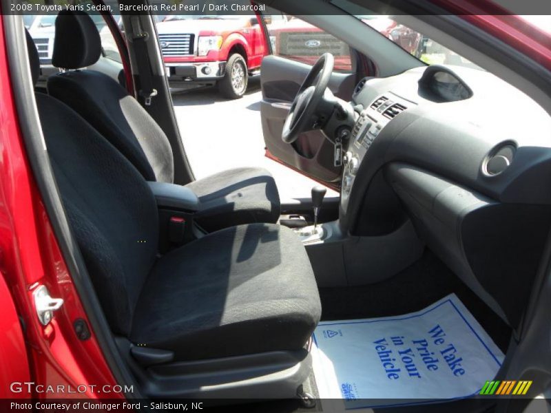 Barcelona Red Pearl / Dark Charcoal 2008 Toyota Yaris Sedan