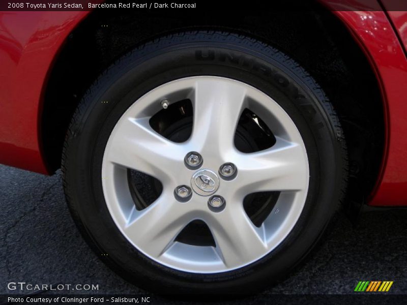 Barcelona Red Pearl / Dark Charcoal 2008 Toyota Yaris Sedan