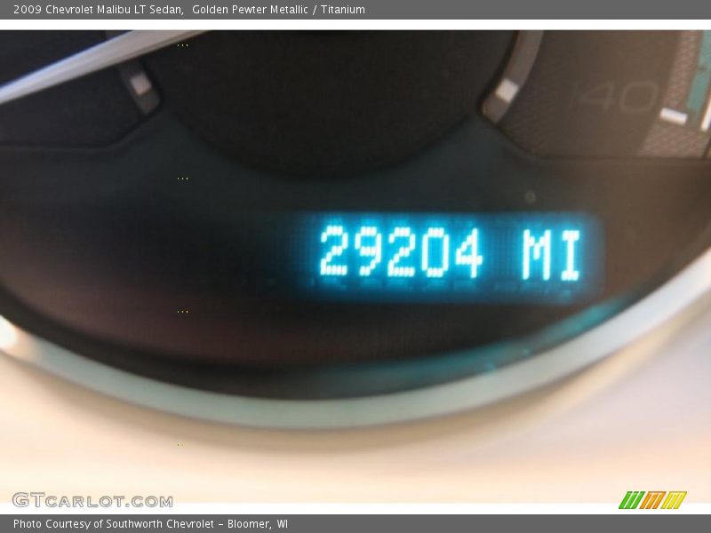 Golden Pewter Metallic / Titanium 2009 Chevrolet Malibu LT Sedan