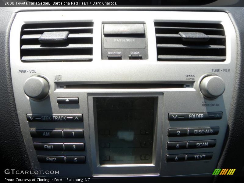 Barcelona Red Pearl / Dark Charcoal 2008 Toyota Yaris Sedan