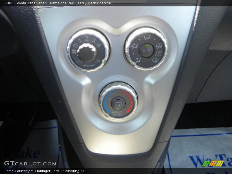 Barcelona Red Pearl / Dark Charcoal 2008 Toyota Yaris Sedan