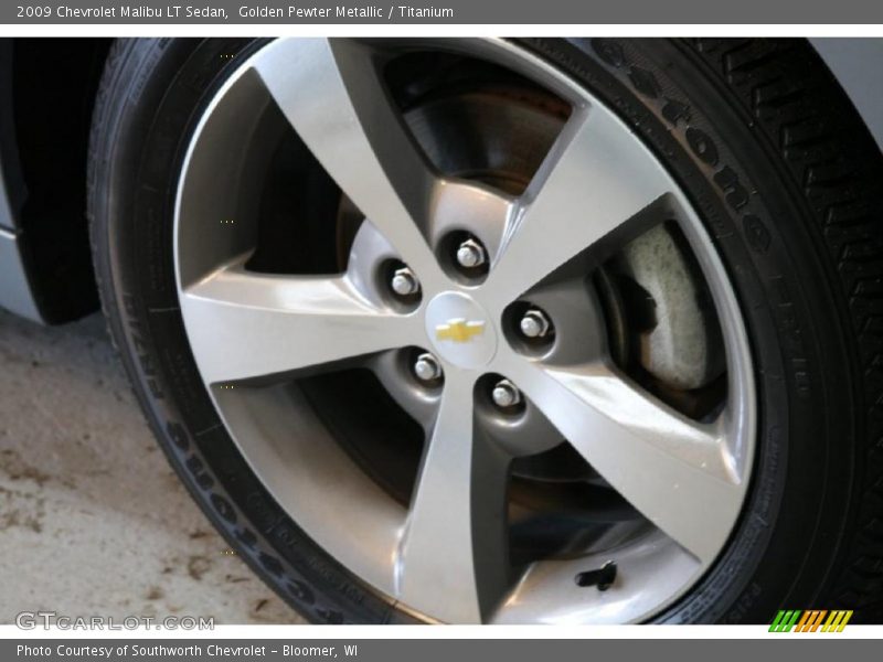 Golden Pewter Metallic / Titanium 2009 Chevrolet Malibu LT Sedan