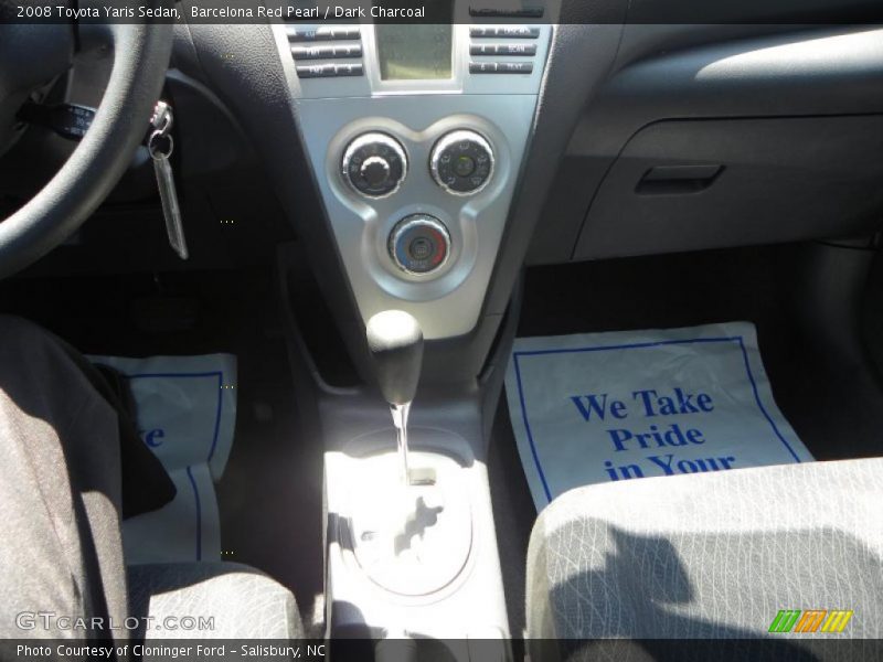 Barcelona Red Pearl / Dark Charcoal 2008 Toyota Yaris Sedan