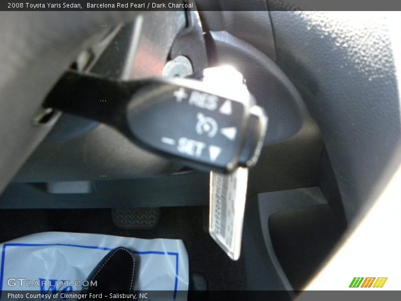 Barcelona Red Pearl / Dark Charcoal 2008 Toyota Yaris Sedan