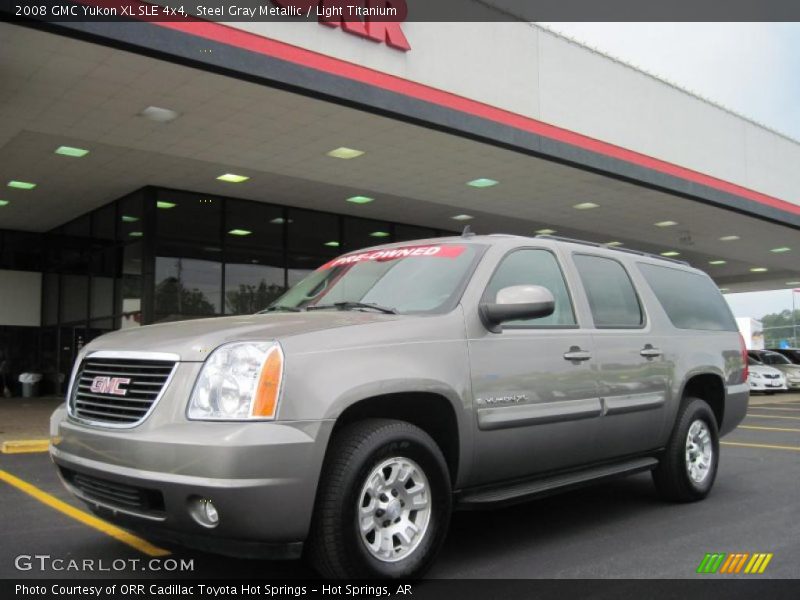 Steel Gray Metallic / Light Titanium 2008 GMC Yukon XL SLE 4x4