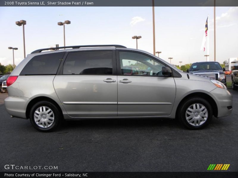 Silver Shadow Pearl / Fawn 2008 Toyota Sienna LE