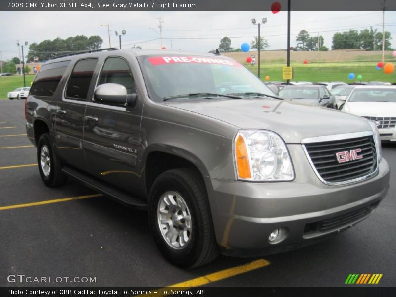 Steel Gray Metallic / Light Titanium 2008 GMC Yukon XL SLE 4x4