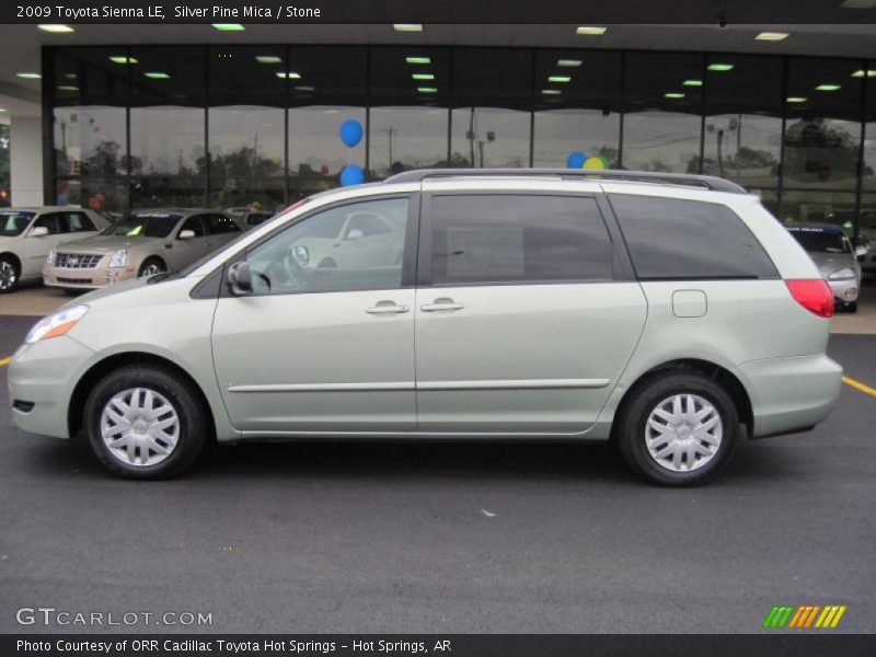 Silver Pine Mica / Stone 2009 Toyota Sienna LE