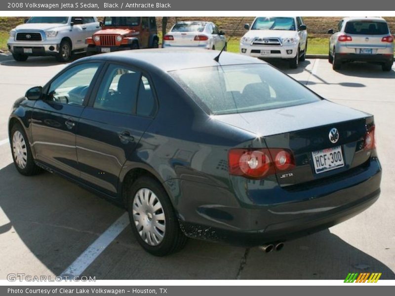 Black / Anthracite Black 2008 Volkswagen Jetta S Sedan