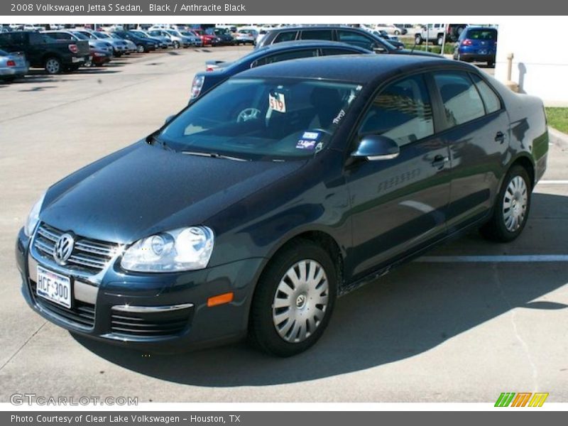 Black / Anthracite Black 2008 Volkswagen Jetta S Sedan