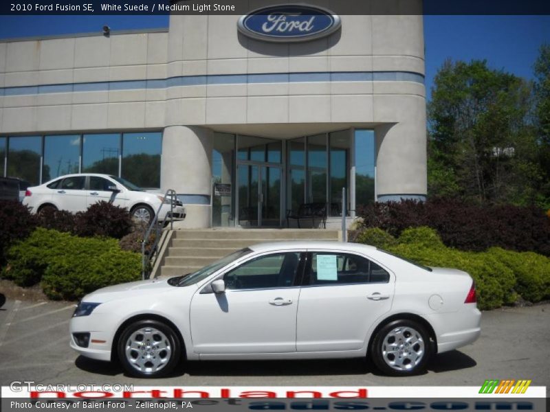 White Suede / Medium Light Stone 2010 Ford Fusion SE