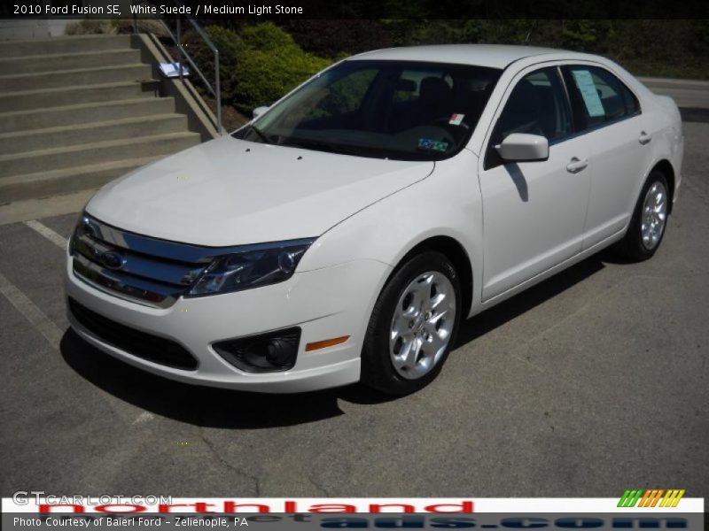 White Suede / Medium Light Stone 2010 Ford Fusion SE