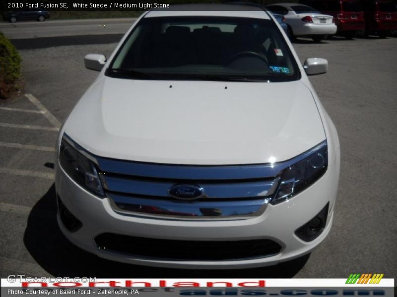 White Suede / Medium Light Stone 2010 Ford Fusion SE