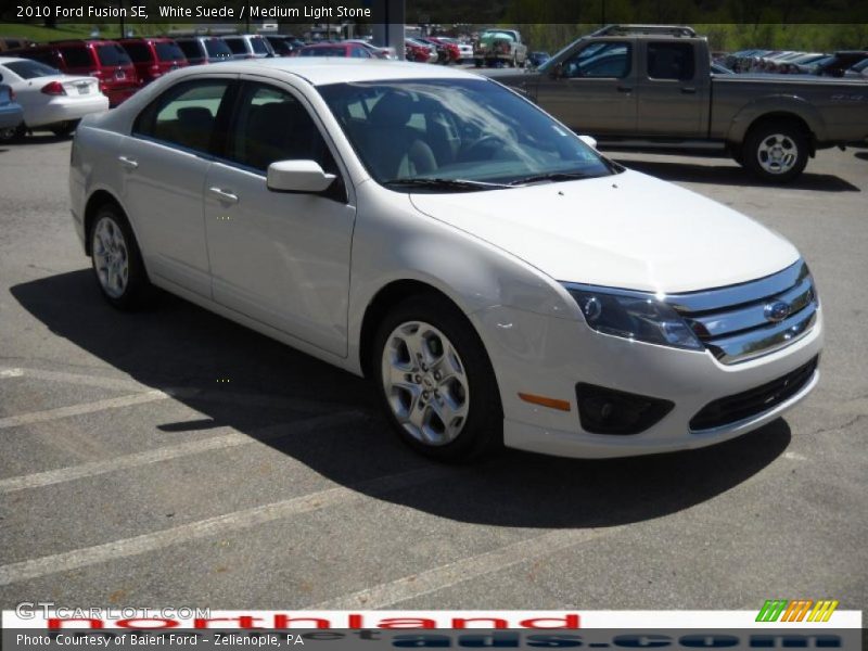 White Suede / Medium Light Stone 2010 Ford Fusion SE
