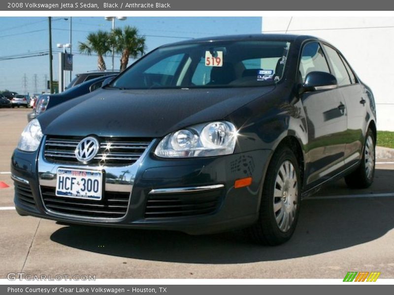 Black / Anthracite Black 2008 Volkswagen Jetta S Sedan