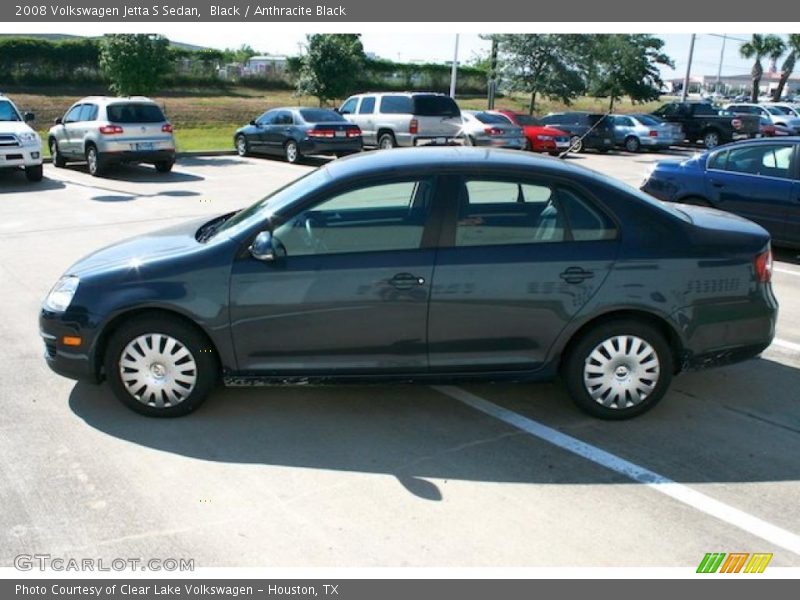 Black / Anthracite Black 2008 Volkswagen Jetta S Sedan