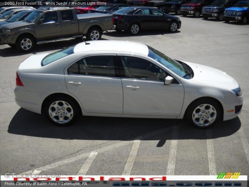 White Suede / Medium Light Stone 2010 Ford Fusion SE