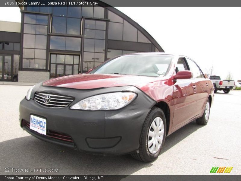 Salsa Red Pearl / Stone Gray 2006 Toyota Camry LE