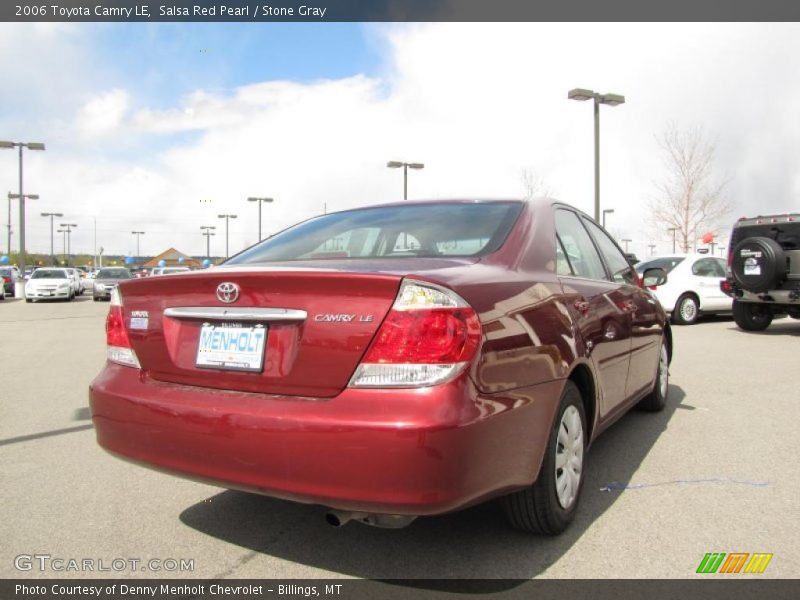 Salsa Red Pearl / Stone Gray 2006 Toyota Camry LE