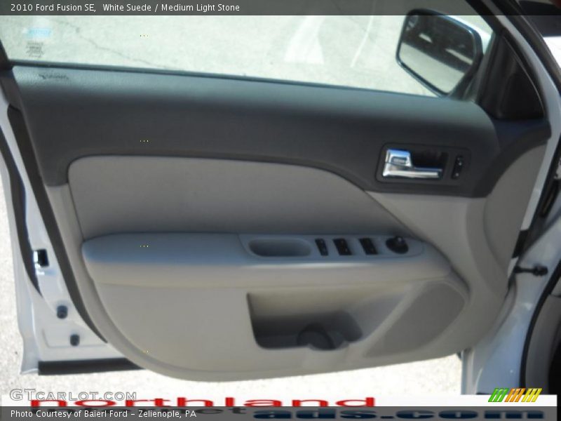 White Suede / Medium Light Stone 2010 Ford Fusion SE