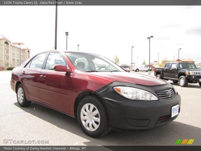 Salsa Red Pearl / Stone Gray 2006 Toyota Camry LE