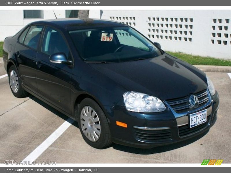 Black / Anthracite Black 2008 Volkswagen Jetta S Sedan