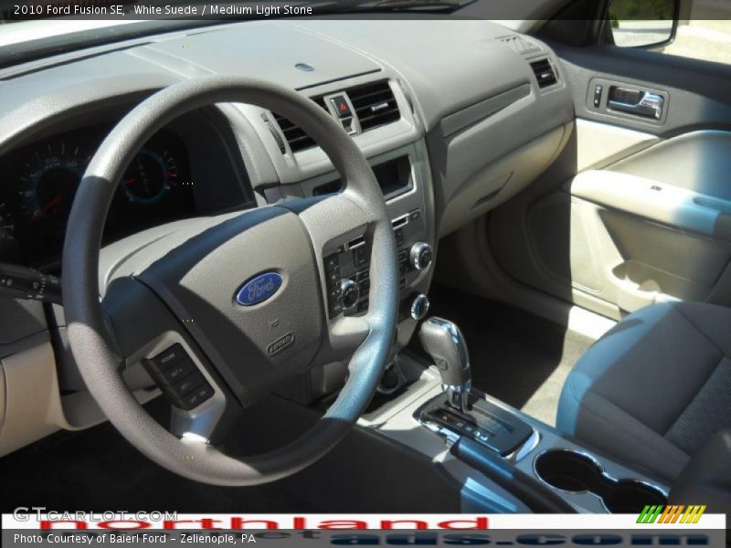 White Suede / Medium Light Stone 2010 Ford Fusion SE