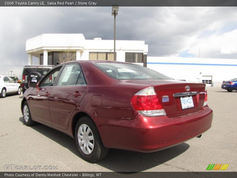Salsa Red Pearl / Stone Gray 2006 Toyota Camry LE