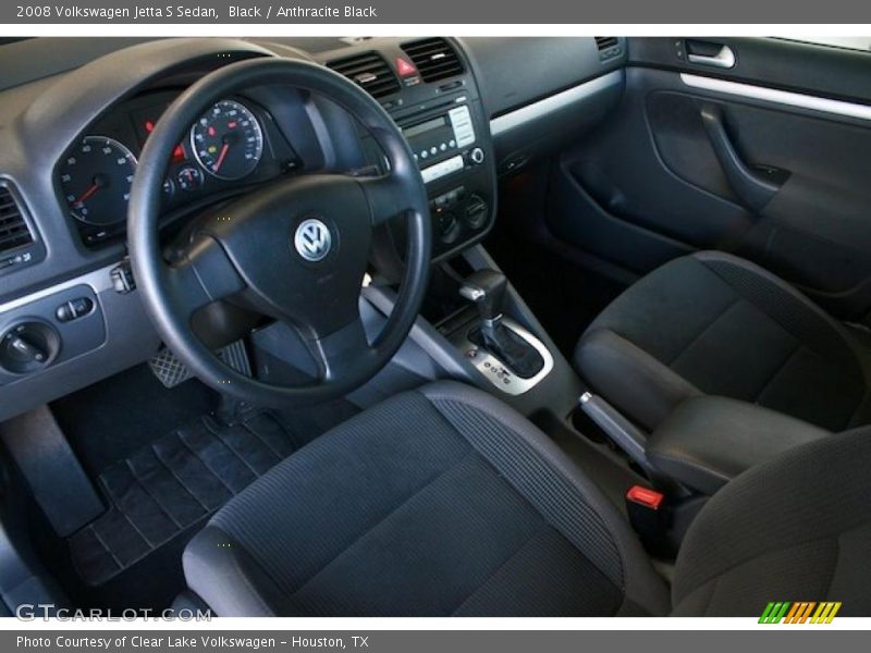 Black / Anthracite Black 2008 Volkswagen Jetta S Sedan