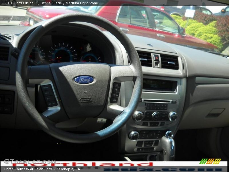 White Suede / Medium Light Stone 2010 Ford Fusion SE
