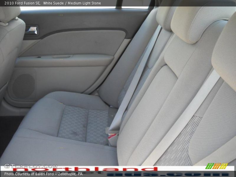 White Suede / Medium Light Stone 2010 Ford Fusion SE