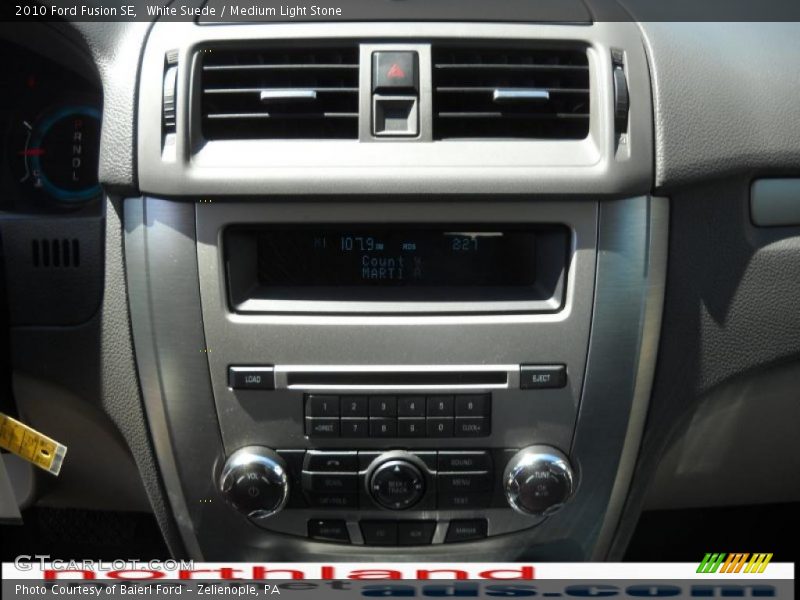 White Suede / Medium Light Stone 2010 Ford Fusion SE