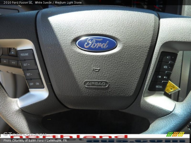 White Suede / Medium Light Stone 2010 Ford Fusion SE