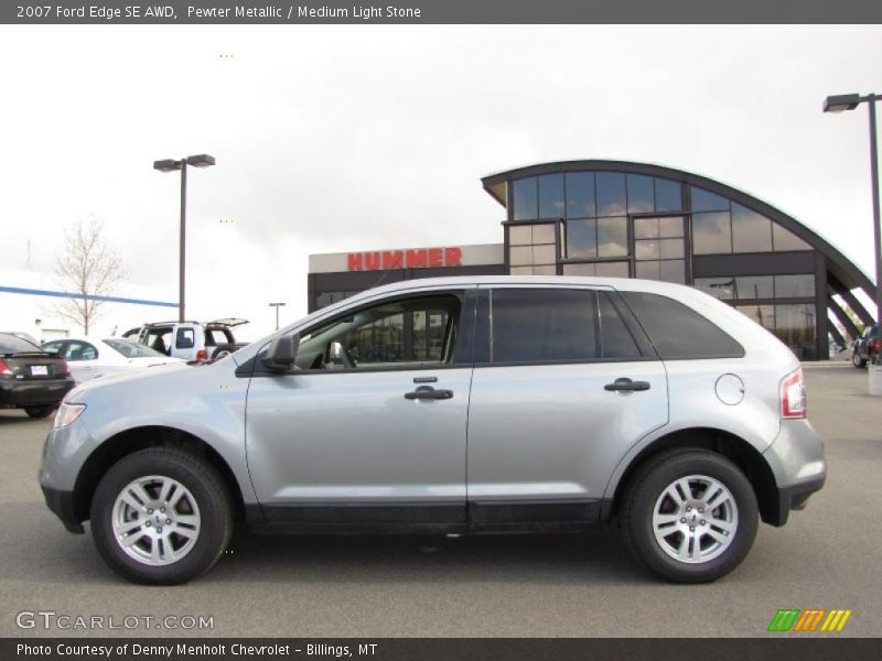 Pewter Metallic / Medium Light Stone 2007 Ford Edge SE AWD