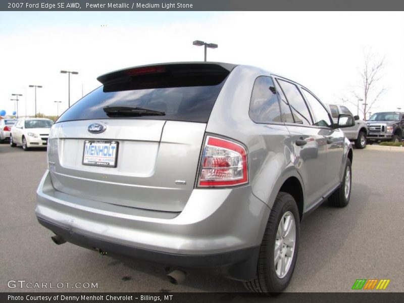 Pewter Metallic / Medium Light Stone 2007 Ford Edge SE AWD