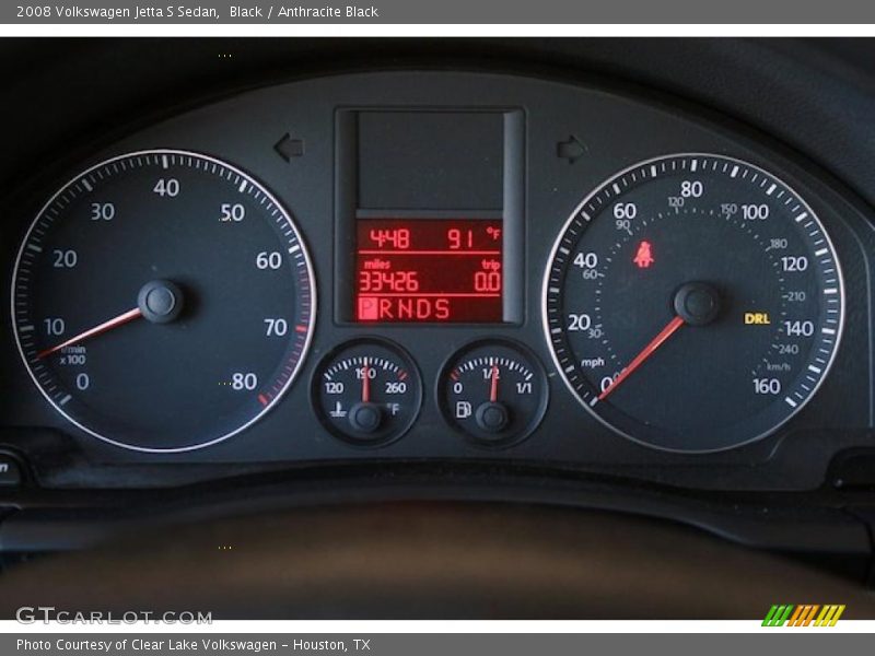 Black / Anthracite Black 2008 Volkswagen Jetta S Sedan